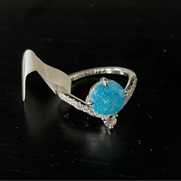 BP Blue Ice Crystal Sterling Ring (RBP 5025) - Picture 8 of 12